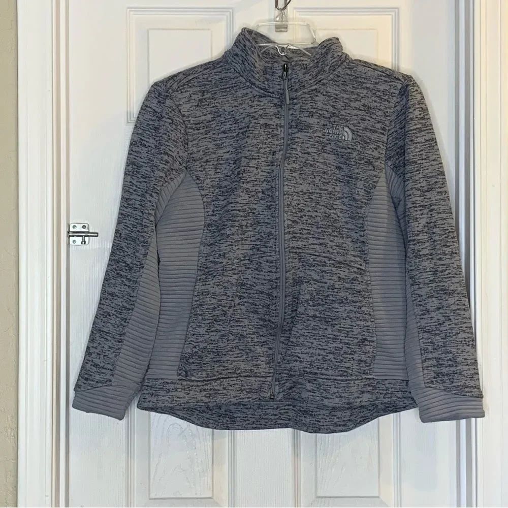 The North Face Indi Full Zip Fleece Jacket in Gray Size Large